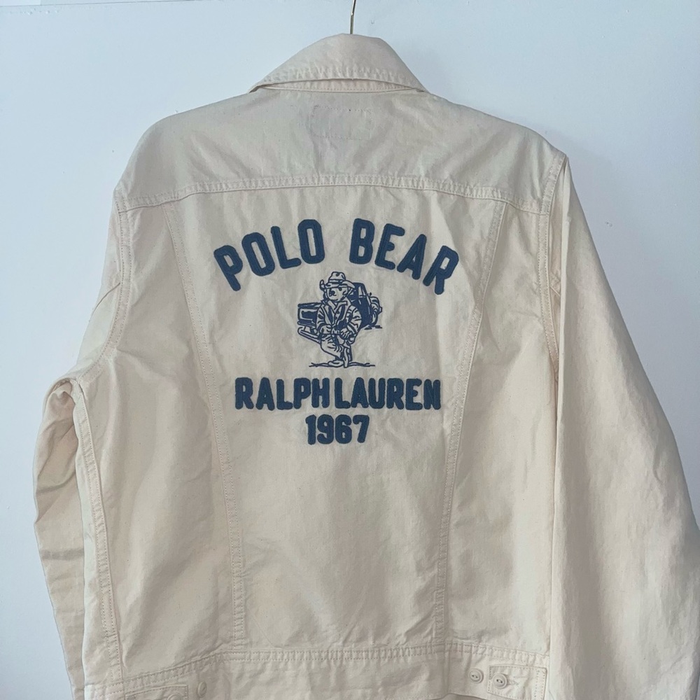 Polo bear embroidered jacket